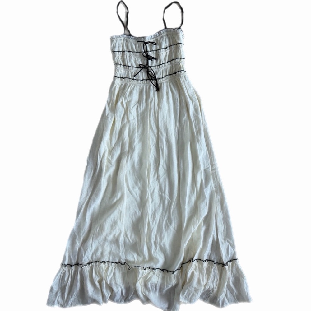 Ivory Dress with Black Details NWT